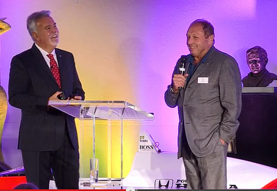 Interviewing Formula 1, sports car, Mercedes classic race car Driver, German Jochen Mass